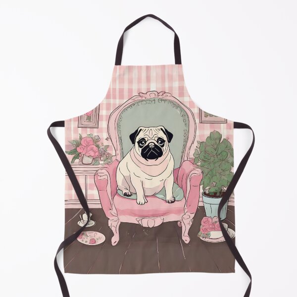 Item preview, Cute cottagecore pug designed and sold by Yulacreative.