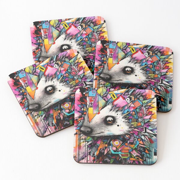 Item preview, Hedgehog abstract wallart graffiti geometry designed and sold by Toms Tee.