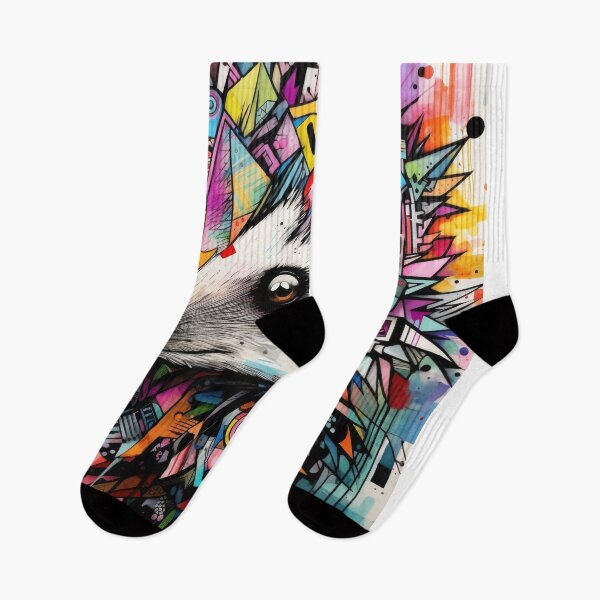 Item preview, Hedgehog abstract wallart graffiti geometry designed and sold by Toms Tee.