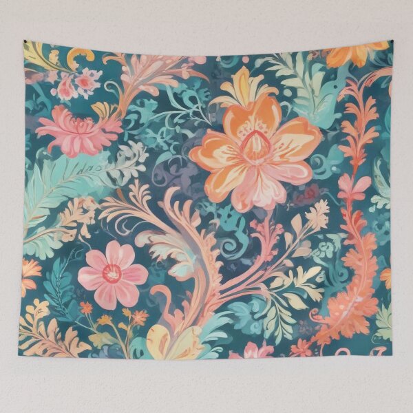 Item preview, Artistic botanical floral and foliage elements print design  designed and sold by Anshu3813.
