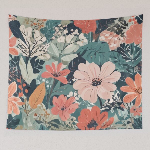 Item preview, Artistic botanical floral and foliage elements print design  designed and sold by Anshu3813.