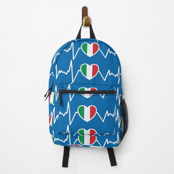 Item preview, Italian Flag Heartbeat Pulse designed and sold by Happy Puppy Print On Demand.