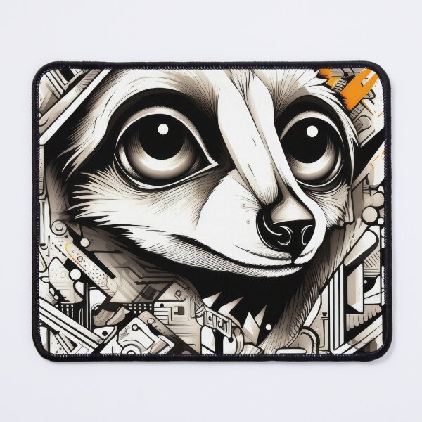 Item preview, Meerkat abstract wallart graffiti geometry designed and sold by Toms Tee.