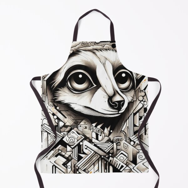 Item preview, Meerkat abstract wallart graffiti geometry designed and sold by Toms Tee.
