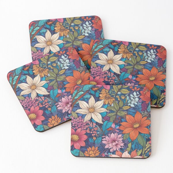 Item preview, Artistic botanical floral and foliage elements print design  designed and sold by Anshu3813.