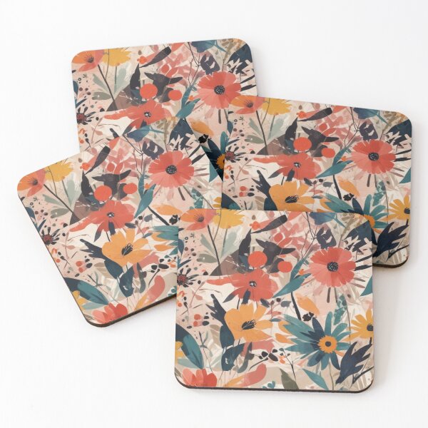 Item preview, Artistic botanical floral and foliage elements print design  designed and sold by Anshu3813.