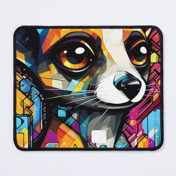 Item preview, Meerkat abstract wallart graffiti geometry colored designed and sold by Toms Tee.