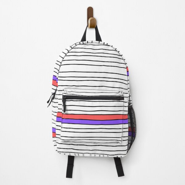 Item preview, Red Purple Stripes Brake designed and sold by ColorWander.