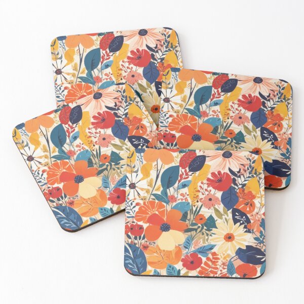 Item preview, Artistic botanical floral and foliage elements print design  designed and sold by Anshu3813.