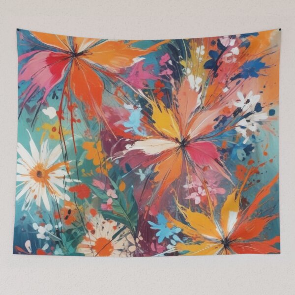 Item preview, Artistic botanical floral and foliage elements print design  designed and sold by Anshu3813.