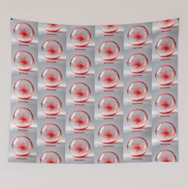 Item preview, Red  bubble designed and sold by ghazalamaa.