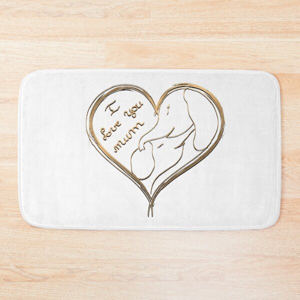 Item preview, I Love U elephant designed and sold by NaitoGraphisme.