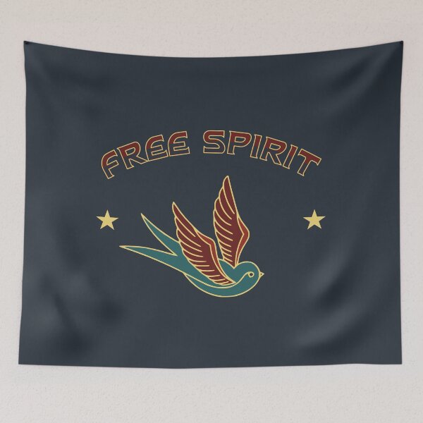 Item preview, Free Spirit - Swallow and Stars designed and sold by Corinne Alexa Jackson.