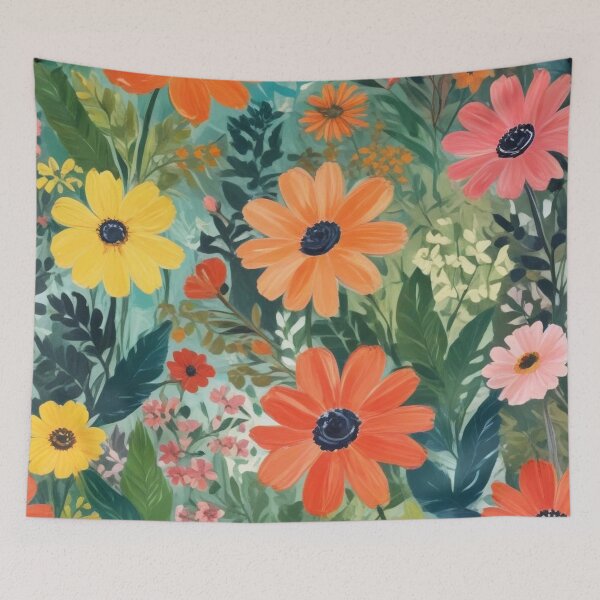 Item preview, Artistic botanical floral and foliage elements print design  designed and sold by Anshu3813.