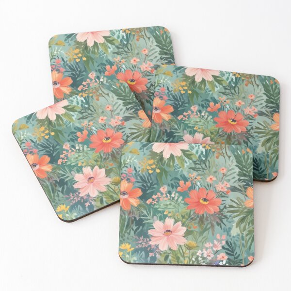 Item preview, Artistic botanical floral and foliage elements print design  designed and sold by Anshu3813.