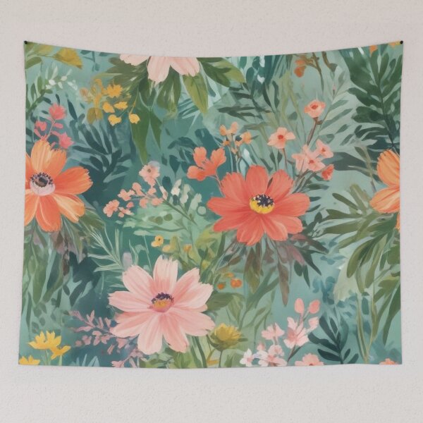 Item preview, Artistic botanical floral and foliage elements print design  designed and sold by Anshu3813.