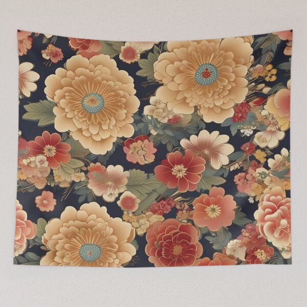 Item preview, Japanese Floral Kimono Artistry designed and sold by Tamas Das.