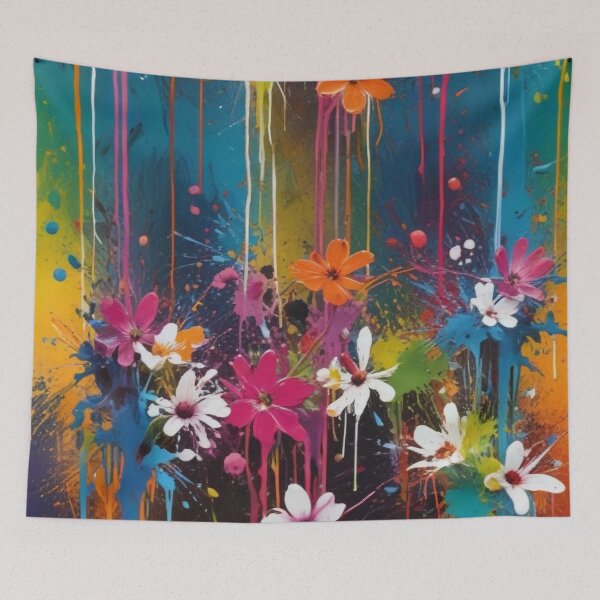 Item preview, Artistic botanical floral and foliage elements print design  designed and sold by Anshu3813.
