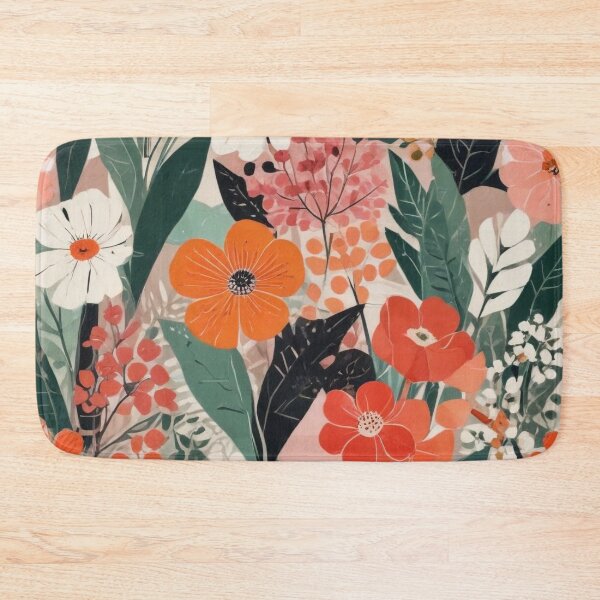 Item preview, Artistic botanical floral and foliage elements print design  designed and sold by Anshu3813.
