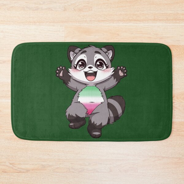 Item preview, Cute Raccoon with Abrosexual Pride Flag Colored Tummy , Subtle Abrosexual Design designed and sold by Travelslightly.