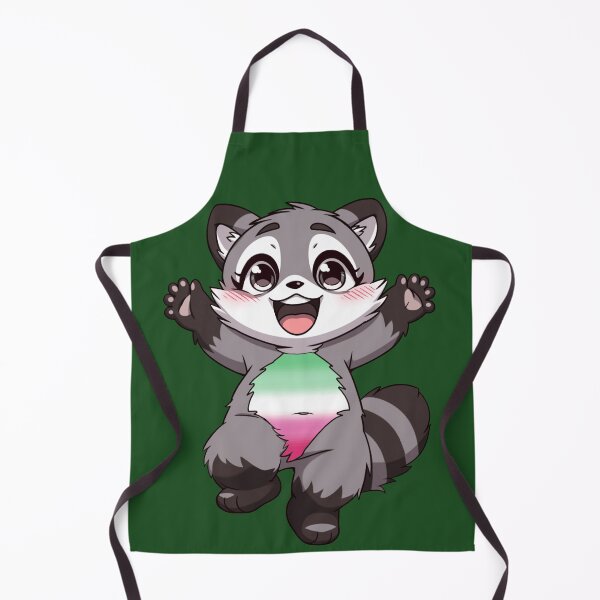 Item preview, Cute Raccoon with Abrosexual Pride Flag Colored Tummy , Subtle Abrosexual Design designed and sold by Travelslightly.