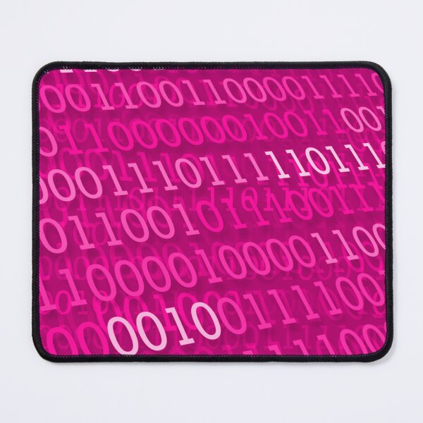 Item preview, Pink different computer code abstract spread across pattern background designed and sold by SpinklyCreations.