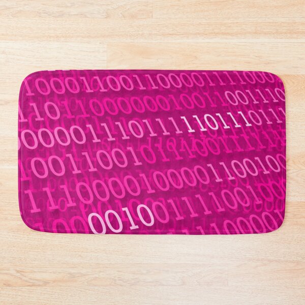 Item preview, Pink different computer code abstract spread across pattern background designed and sold by SpinklyCreations.