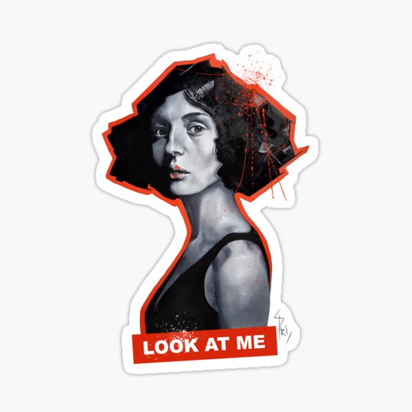 Visage de femme à la peinture - Look at me Sticker