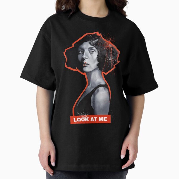 Woman's face in paint - Look at me Oversized T-Shirt