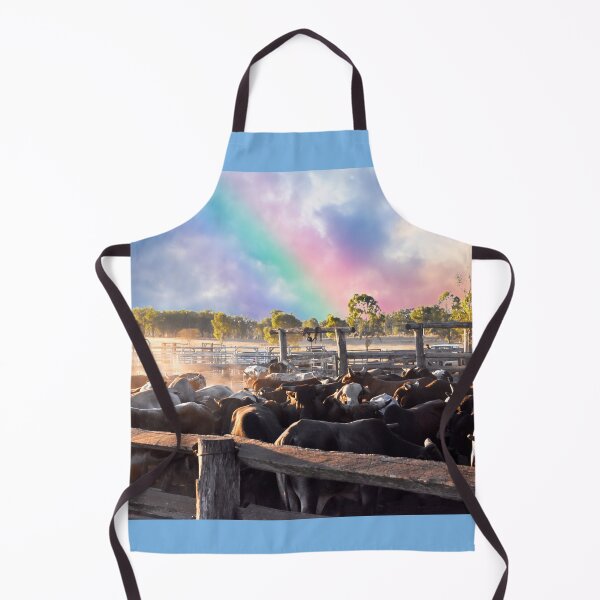 Item preview, DOWN AT THE YARDS, RURAL SCENE OF CATTLE IN THE HOLDING YARDS designed and sold by Barbara Jean Photo Art And Design.