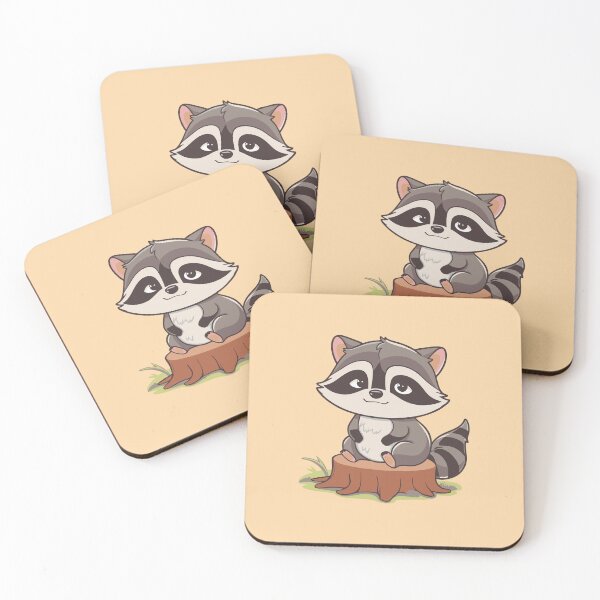 Item preview, Smiling raccoon designed and sold by DREAMINGROOSTER.