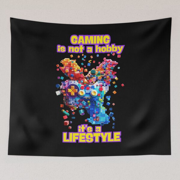 Item preview, Gaming is not a hobby, it's a lifestyle designed and sold by FluxDesigner.