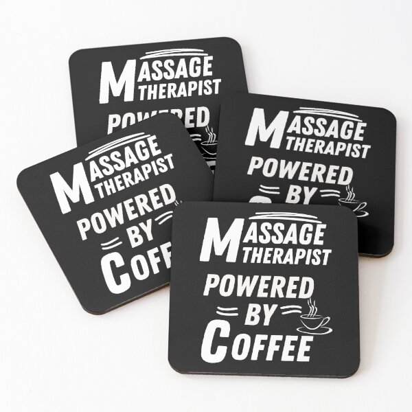 Item preview, Massage therapist powered by coffee designed and sold by annoying-shirts.