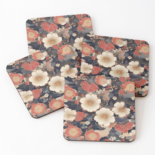 Item preview, Charming Japanese Blossom Kimono Patterns designed and sold by Tamas Das.