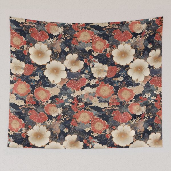 Item preview, Charming Japanese Blossom Kimono Patterns designed and sold by Tamas Das.