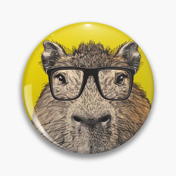 Item preview, Scholarly Capybara - Intellectual Gentleman Critter designed and sold by ElegantQuirk.