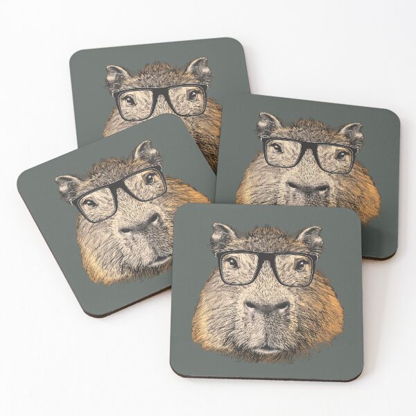 Item preview, Scholarly Capybara - Intellectual Gentleman Critter designed and sold by ElegantQuirk.