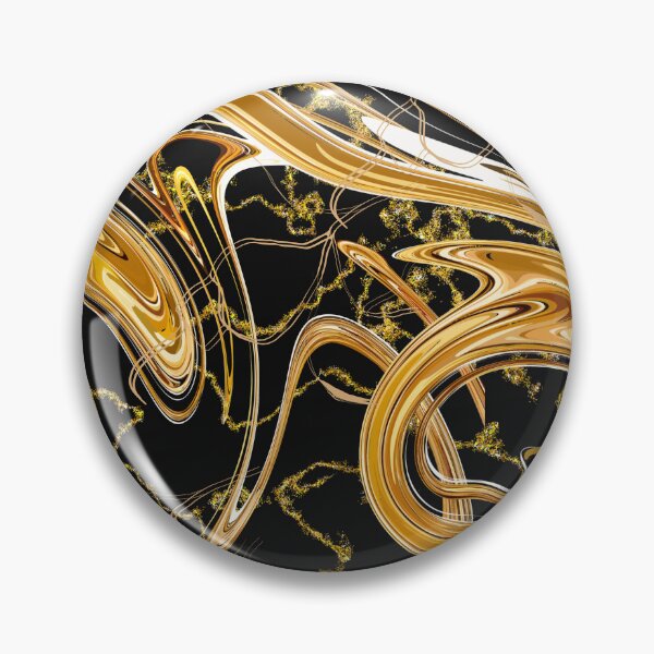 Item preview, Royal Gold pattern (Black) designed and sold by BirdBrew.