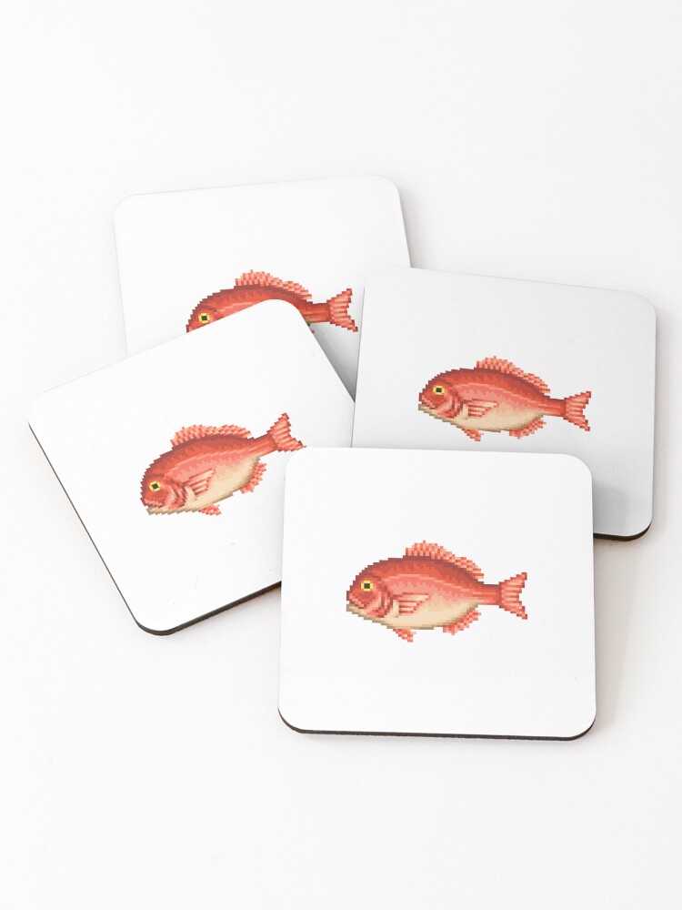 Thumbnail 1 of 5, Coasters (Set of 4), Red snapper designed and sold by AlexDelBucco.