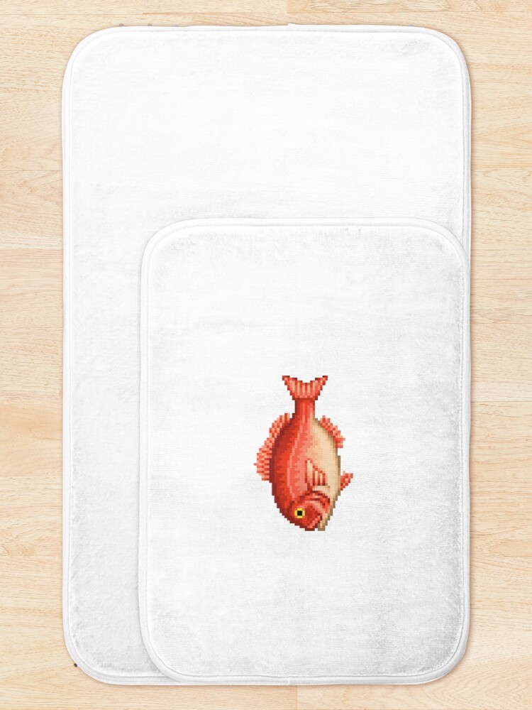 Thumbnail 5 of 6, Bath Mat, Red snapper designed and sold by AlexDelBucco.