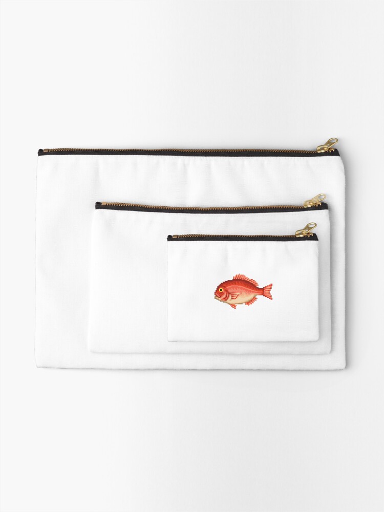 Thumbnail 2 of 4, Zipper Pouch, Red snapper designed and sold by AlexDelBucco.