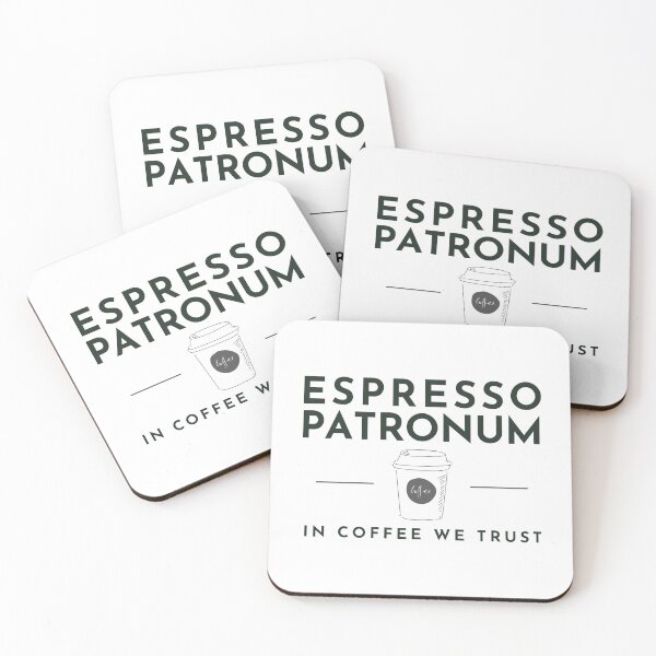 Item preview, Espresso Patronum - IN COFFEE WE TRUST  designed and sold by ENPAWO DESIGNS.