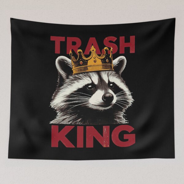 Item preview, Trash King Funny Raccoon designed and sold by TomFrontierArt.
