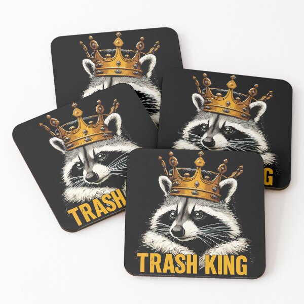 Item preview, Trash King Cute Funny Raccoon designed and sold by TomFrontierArt.