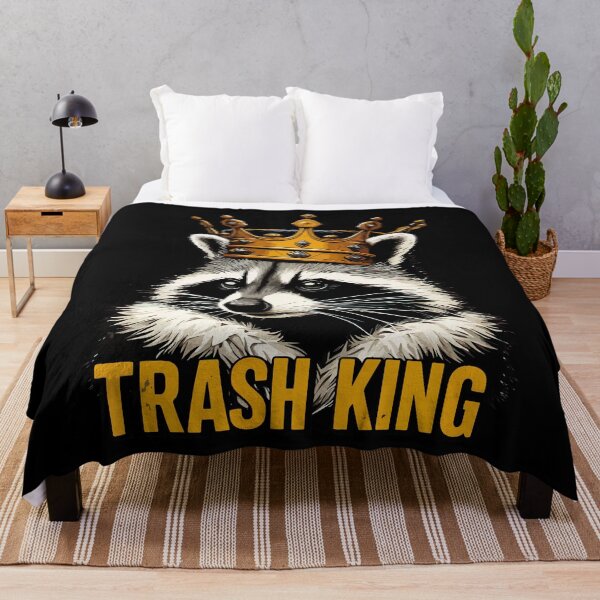 Item preview, Trash King Cute Funny Raccoon designed and sold by TomFrontierArt.