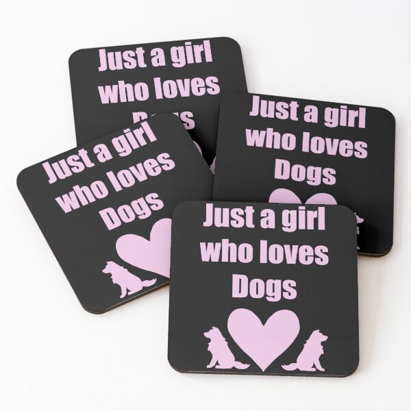 Item preview, Just a girl who loves dogs designed and sold by Flowersonstuff.