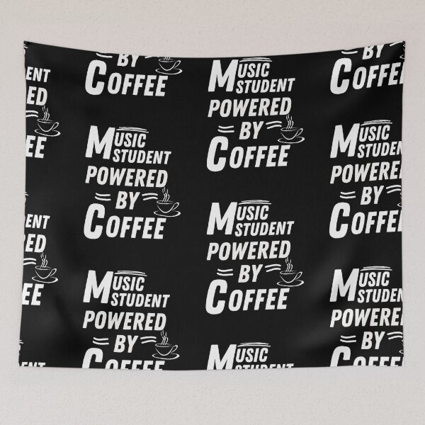 Item preview, Music Student powered by coffee designed and sold by annoying-shirts.