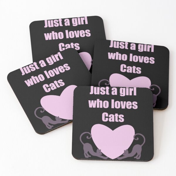 Item preview, Just a girl who loves cats designed and sold by Flowersonstuff.