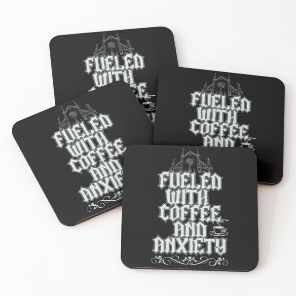 Item preview, FUELED with COFFEE and ANXIETY funny coffee lover design designed and sold by Jt41.