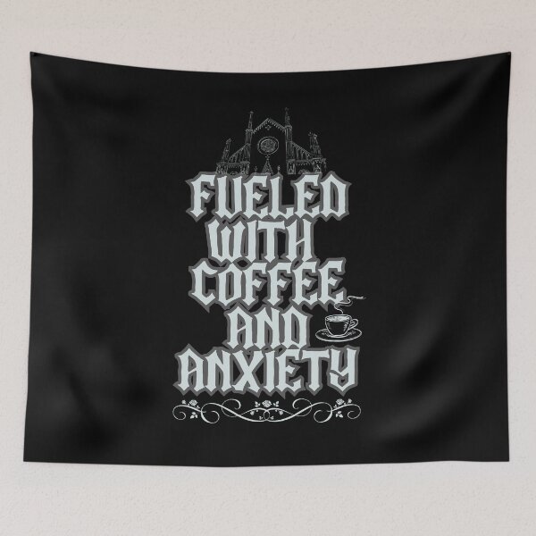Item preview, FUELED with COFFEE and ANXIETY funny coffee lover design designed and sold by Jt41.